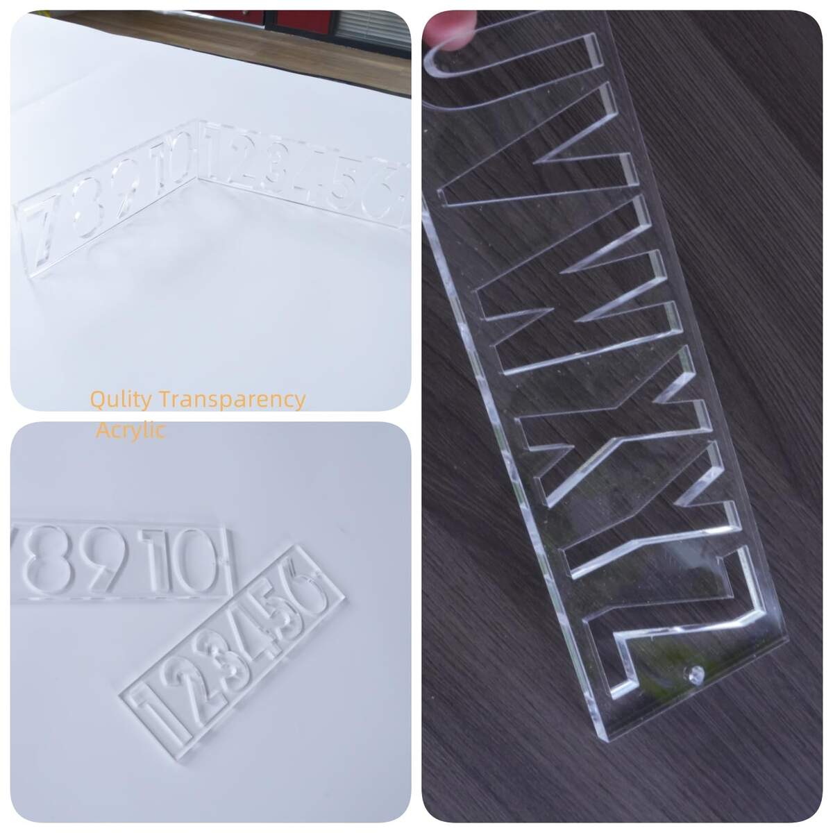 Colini Uppercase Letter Template Routing Guide 26 Alphabet 10 Number Acrylic Stencil For Woodworking Sign Making DIY Crafts Precision Engraving Ruler Compatible With 1 4 Router Bits Amazon Au Home Improvement