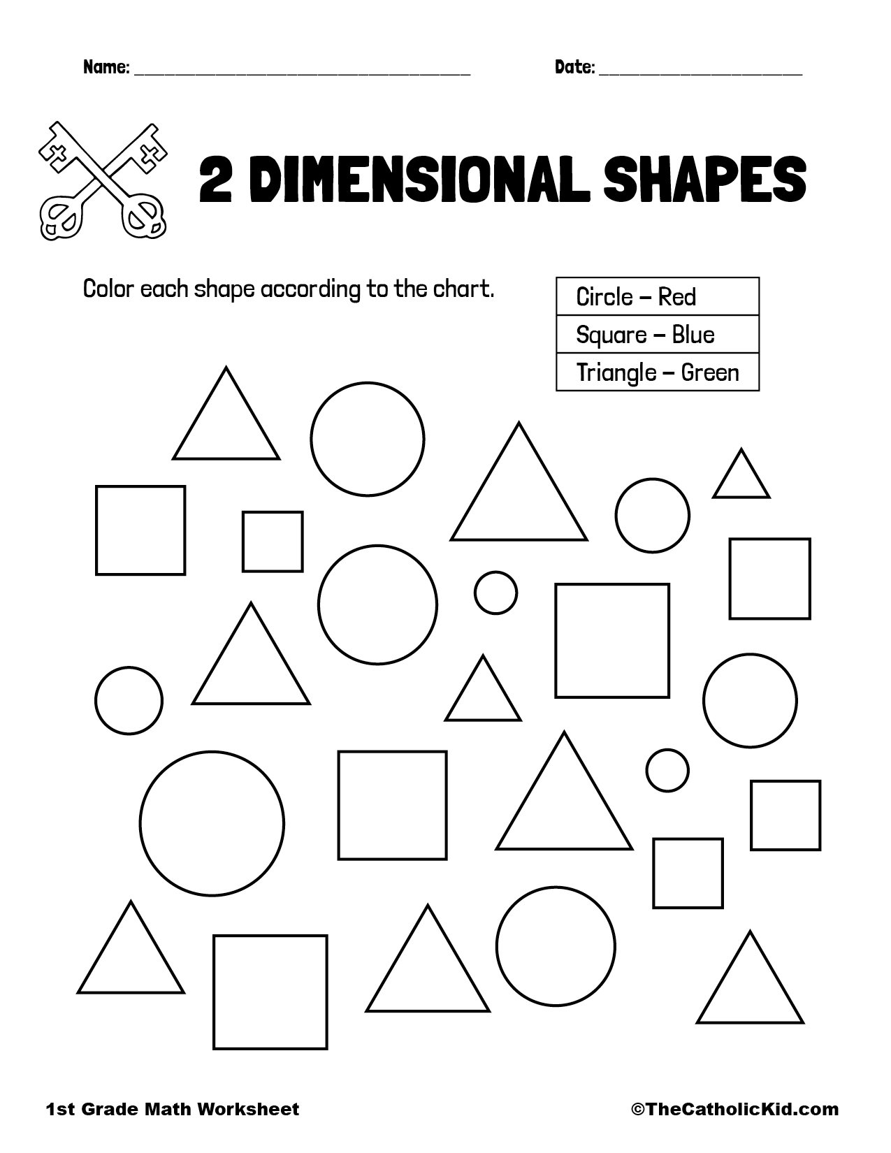 Color 2 Dimensional Shapes TheCatholicKid Color 2 Dimensional Shapes TheCatholicKid
