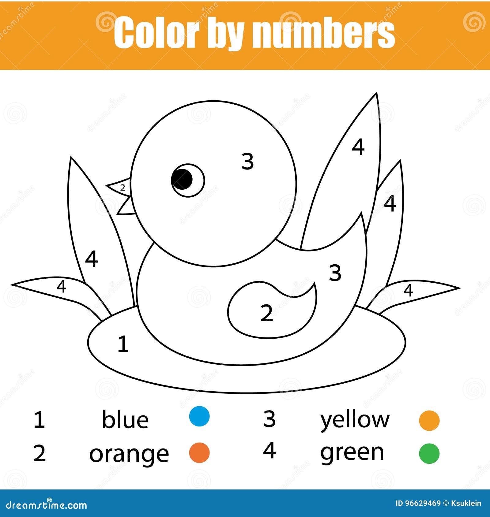 Coloring Page With Duck Bird Color By Numbers Educational Children Game Drawing Kids Activity Stock Vector Illustration Of Sheet Bird 96629469 Coloring Page With Duck Bird Color By Numbers Educational Children Game Drawing Kids Activity Stock Vector Illustration Of Sheet Bird 96629469