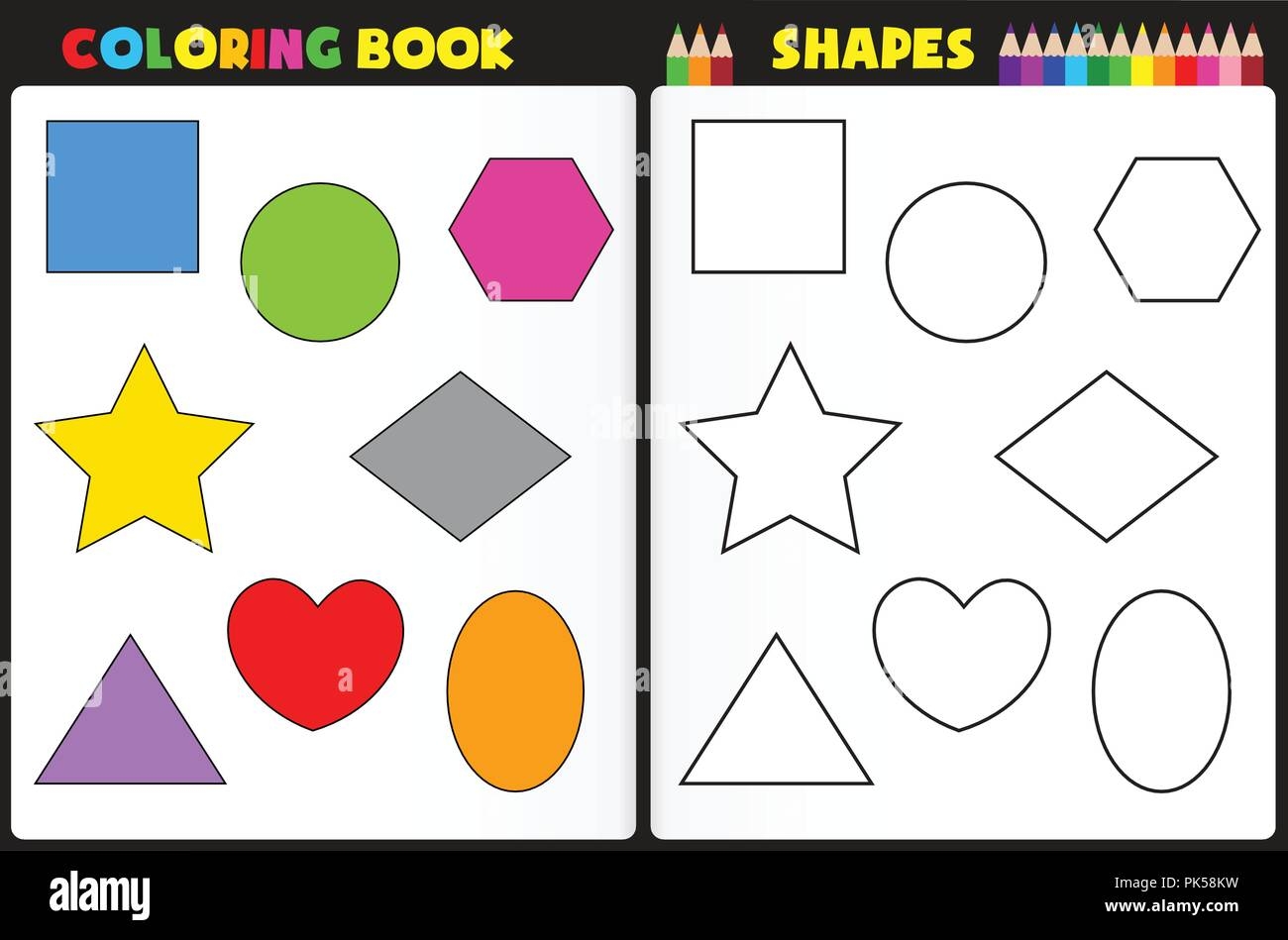 Coloring Shapes Hi Res Stock Photography And Images Alamy Coloring Shapes Hi Res Stock Photography And Images Alamy