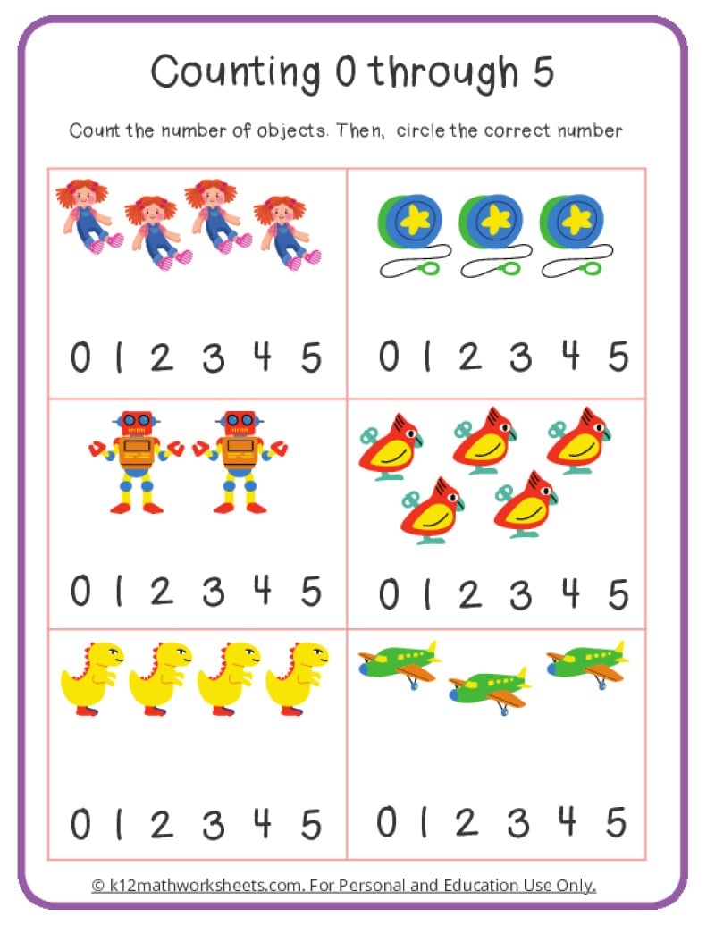Free Printable Counting Numbers Worksheet Spring Math Kindergarten And Preschool Free Worksheets Free4Classrooms
