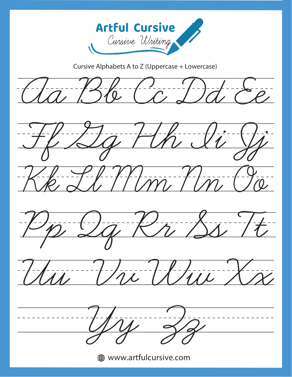 Cursive Alphabet Printable Royal Fancy Letters