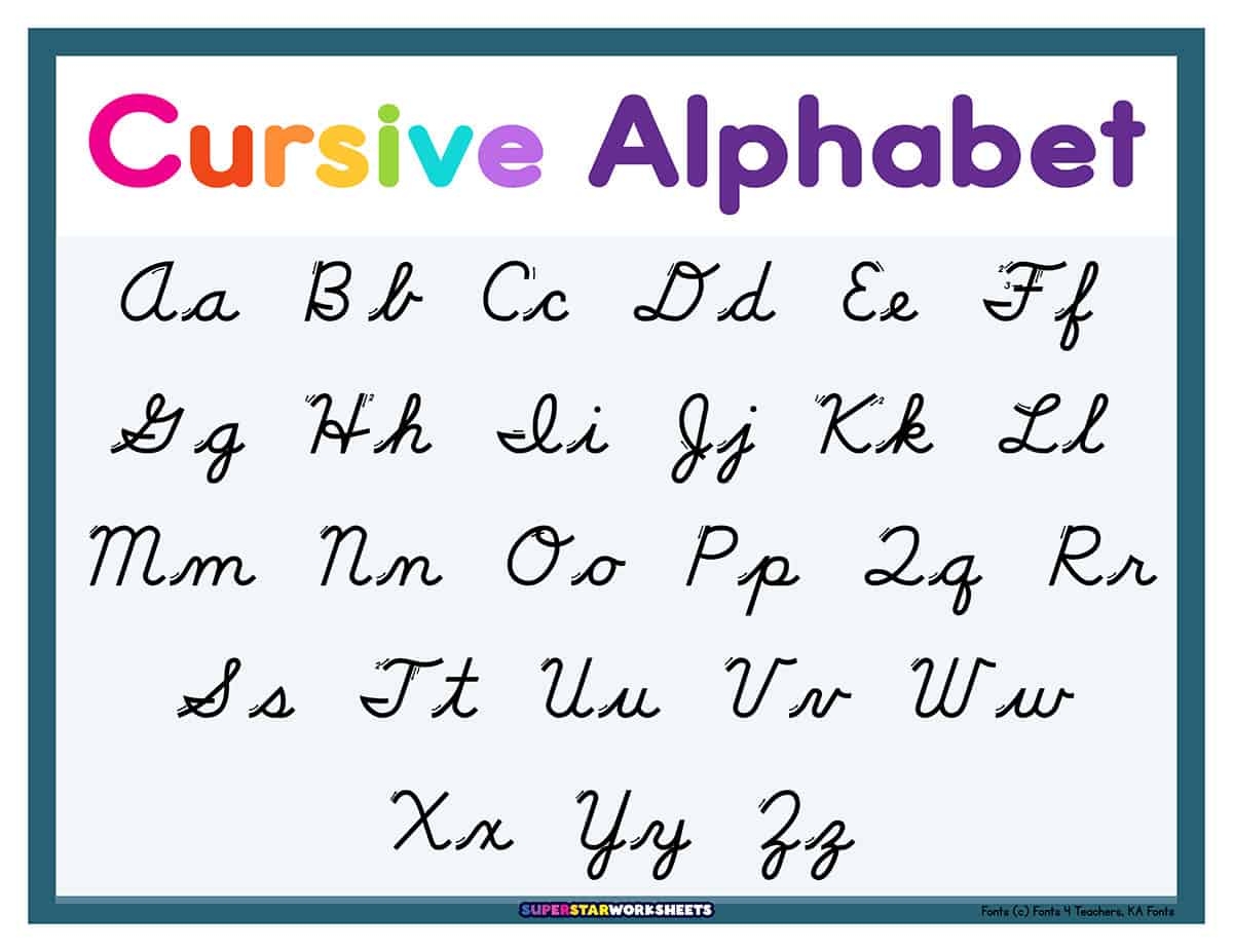 Cursive Alphabet Superstar Worksheets Hand Cursive Writing Cyrillic Alphabet Letters Stock Vector Royalty Free 609089336 Shutterstock