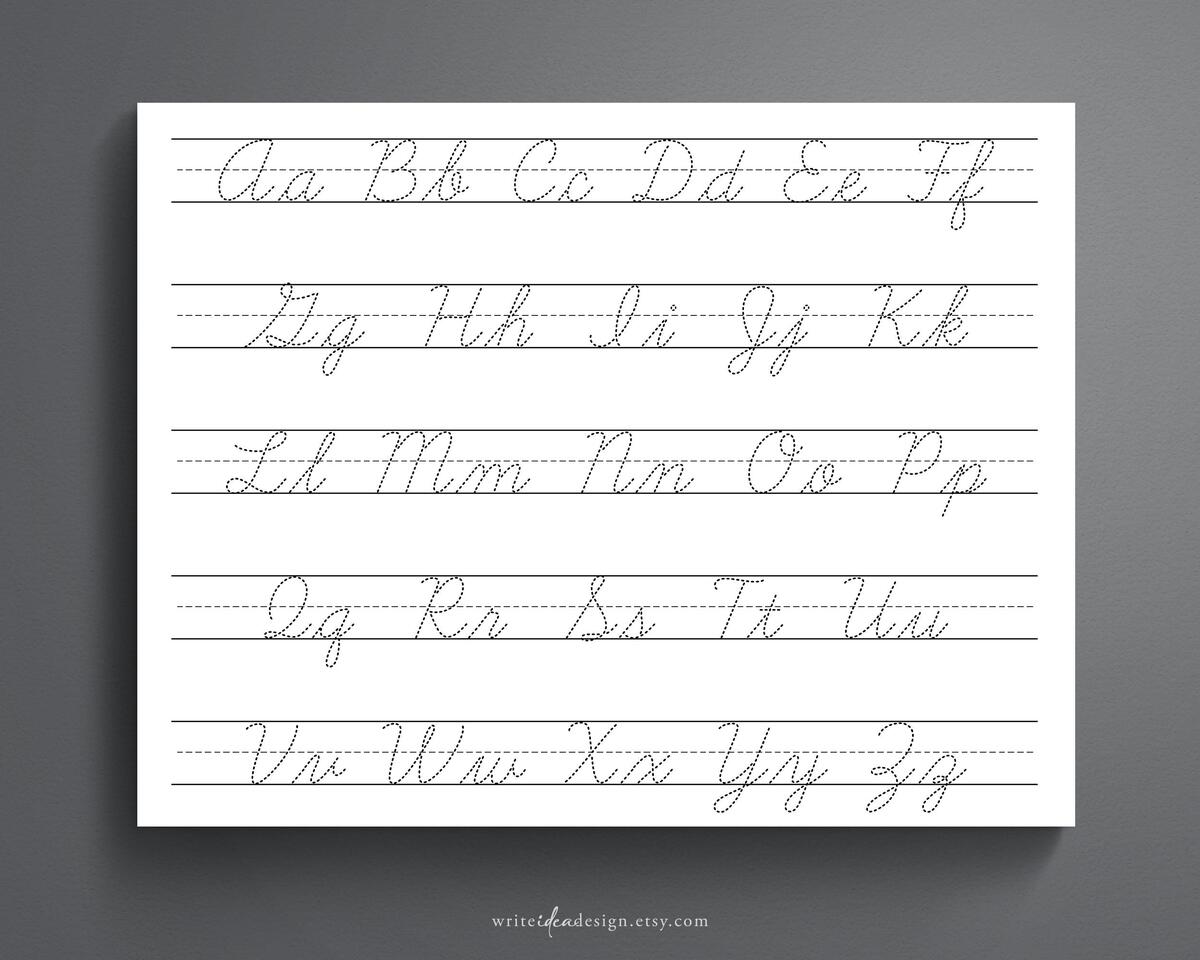 Cursive Alphabet Tracing Worksheet Printable Trace The Cursive Alphabet Cursive Practice Letter Tracing Tracing Worksheets Etsy Israel Cursive Alphabet Tracing Worksheet Printable Trace The Cursive Alphabet Cursive Practice Letter Tracing Tracing Worksheets Etsy Israel