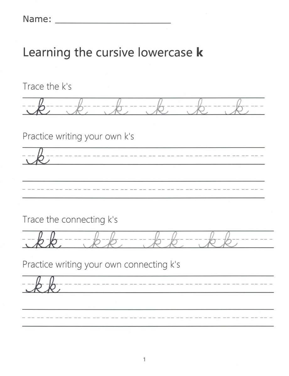 Cursive K How To Write A Lowercase K In Cursive Cursive K How To Write A Lowercase K In Cursive
