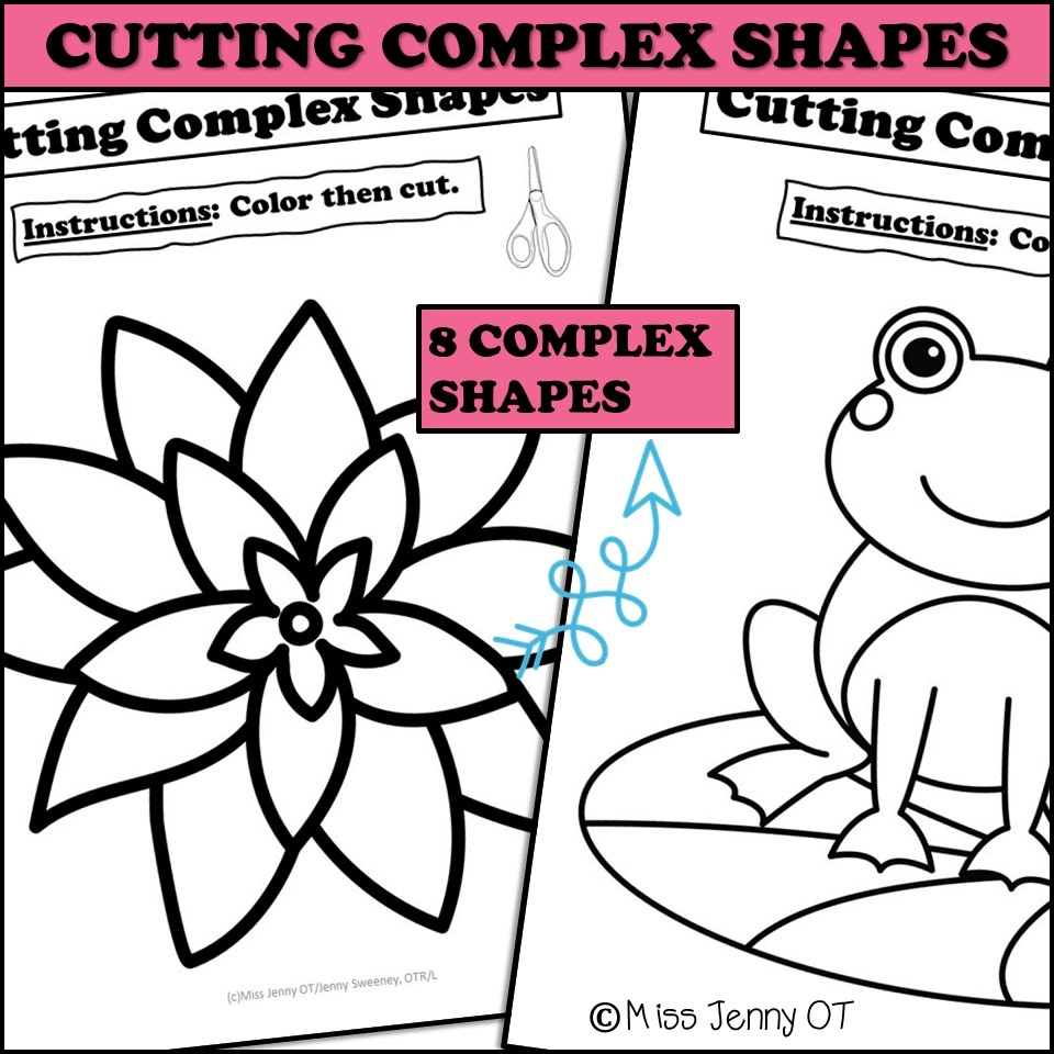 Cutting Worksheets For Spring Miss Jenny OT