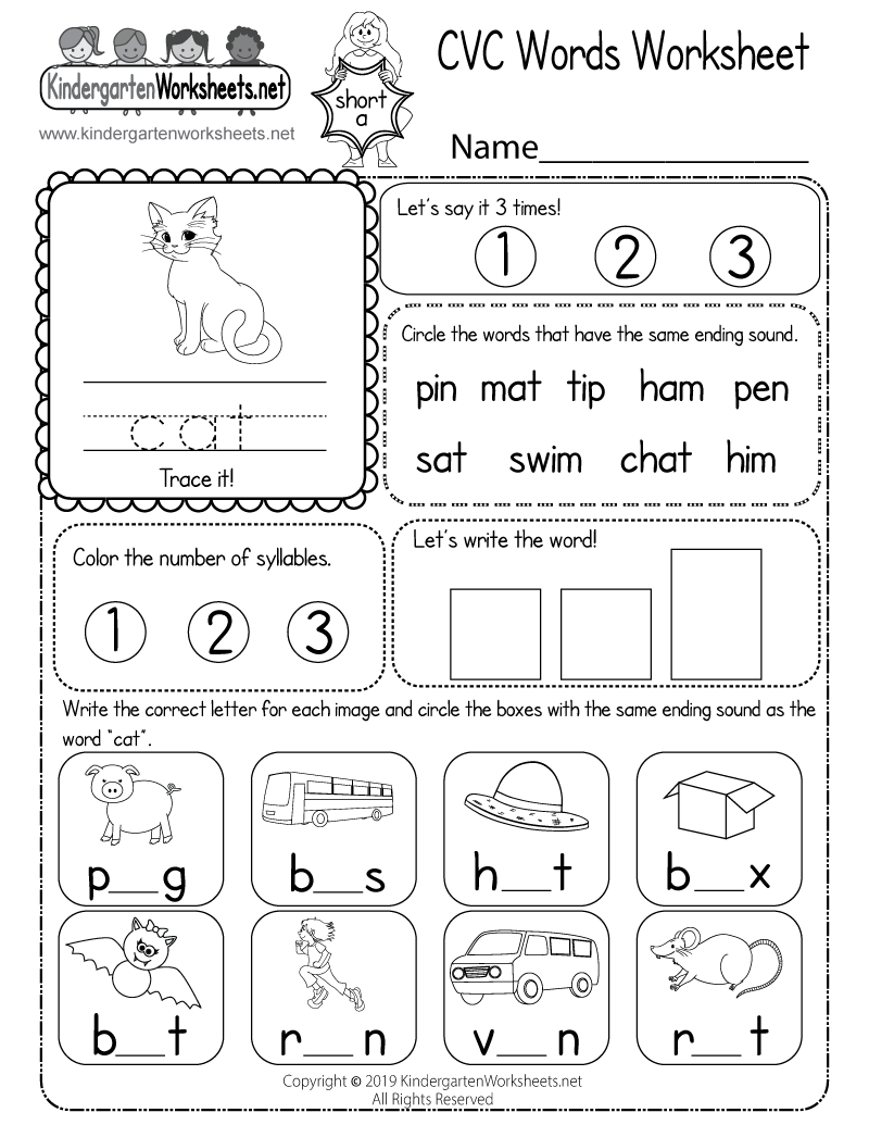CVC Words Worksheet Free Printable Digital PDF Reading CVC Words Worksheet Have Fun Teaching