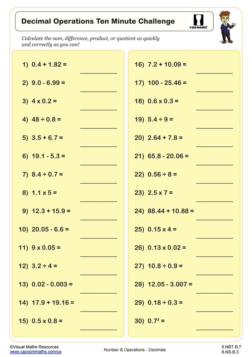 Division With Decimals Worksheets K12 Math Worksheets