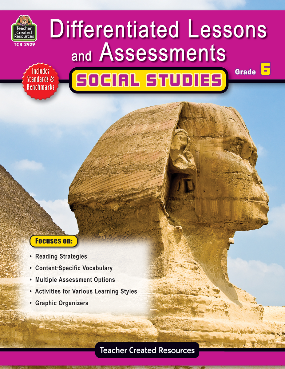 Differentiated Lessons Assessments Social Studies Grade 6 TCR2929 Teacher Created Resources