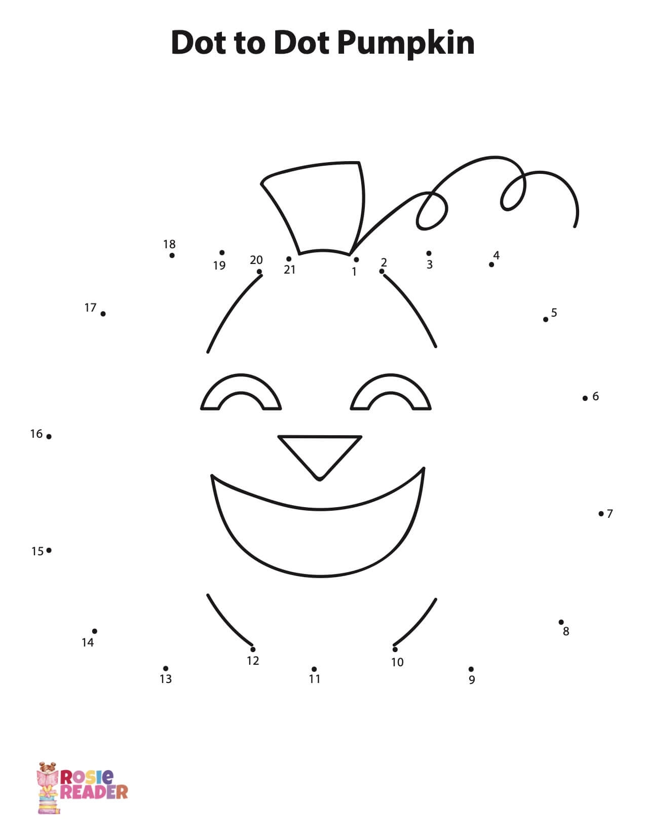 Pumpkin Halloween Dot To Dot Number Worksheet Halloween Day Activities Made By Teachers