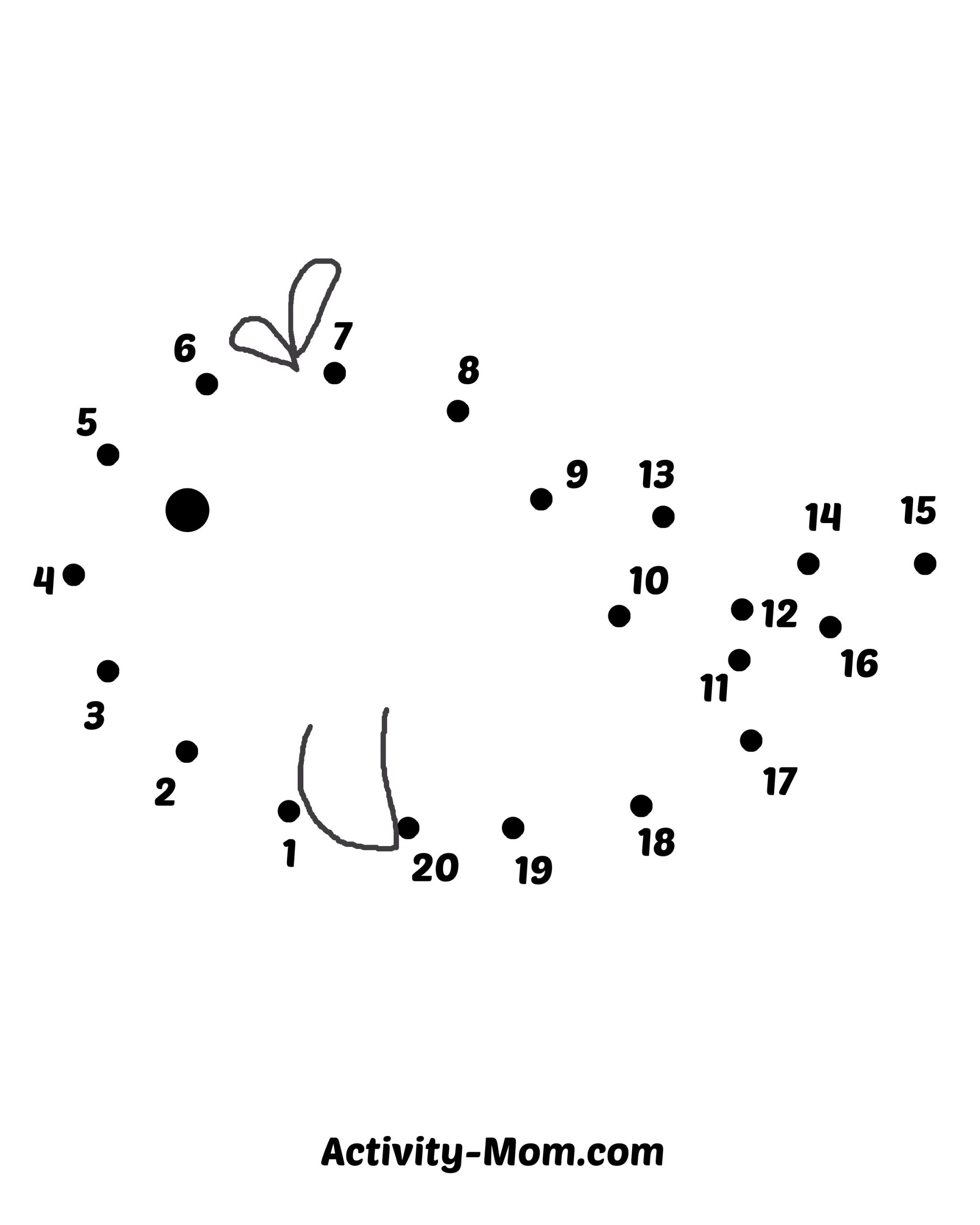 Dot To Dot Worksheets Numbers 1 To 20 Free Printable The Activity Mom Dot To Dot Worksheets Numbers 1 To 20 Free Printable The Activity Mom