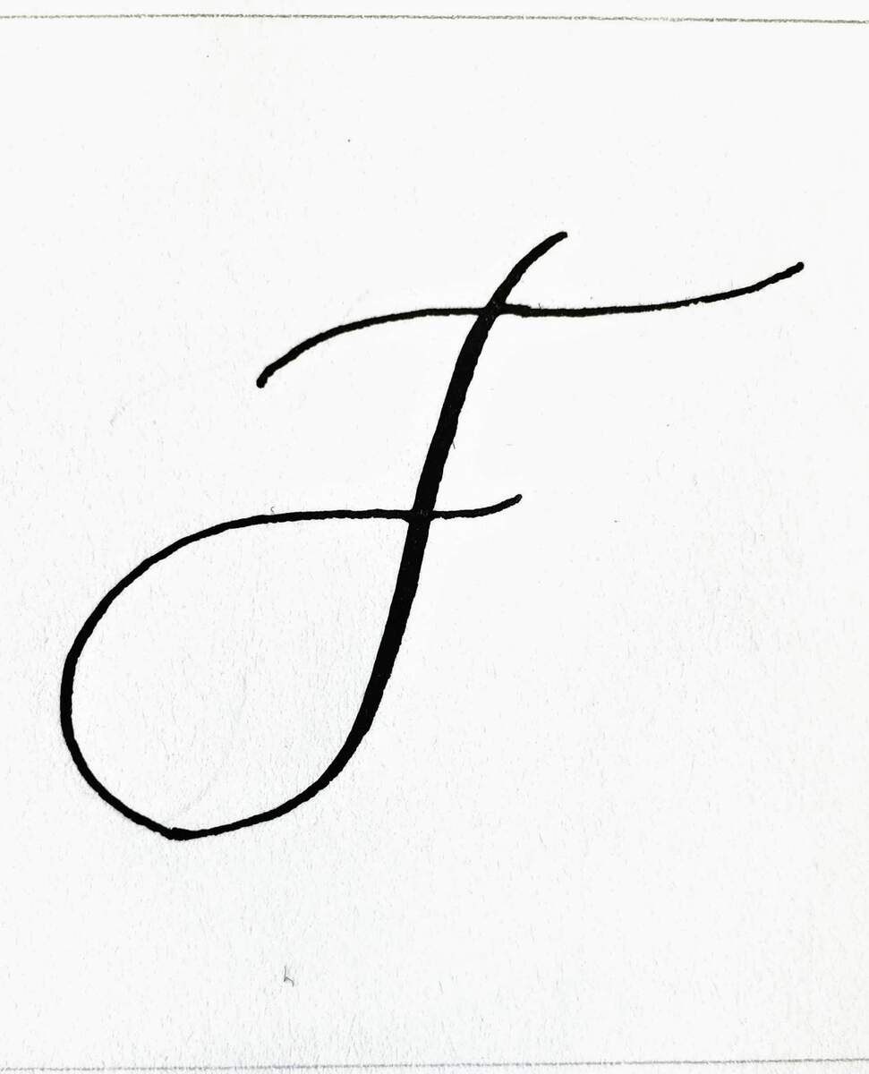 Download Thin Cursive Letter F Wallpaper Wallpapers