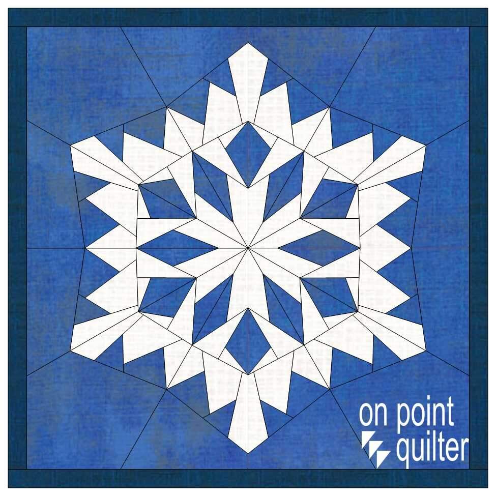 Drafting A Foundation Pieced Snowflake ON POINT QUILTER
