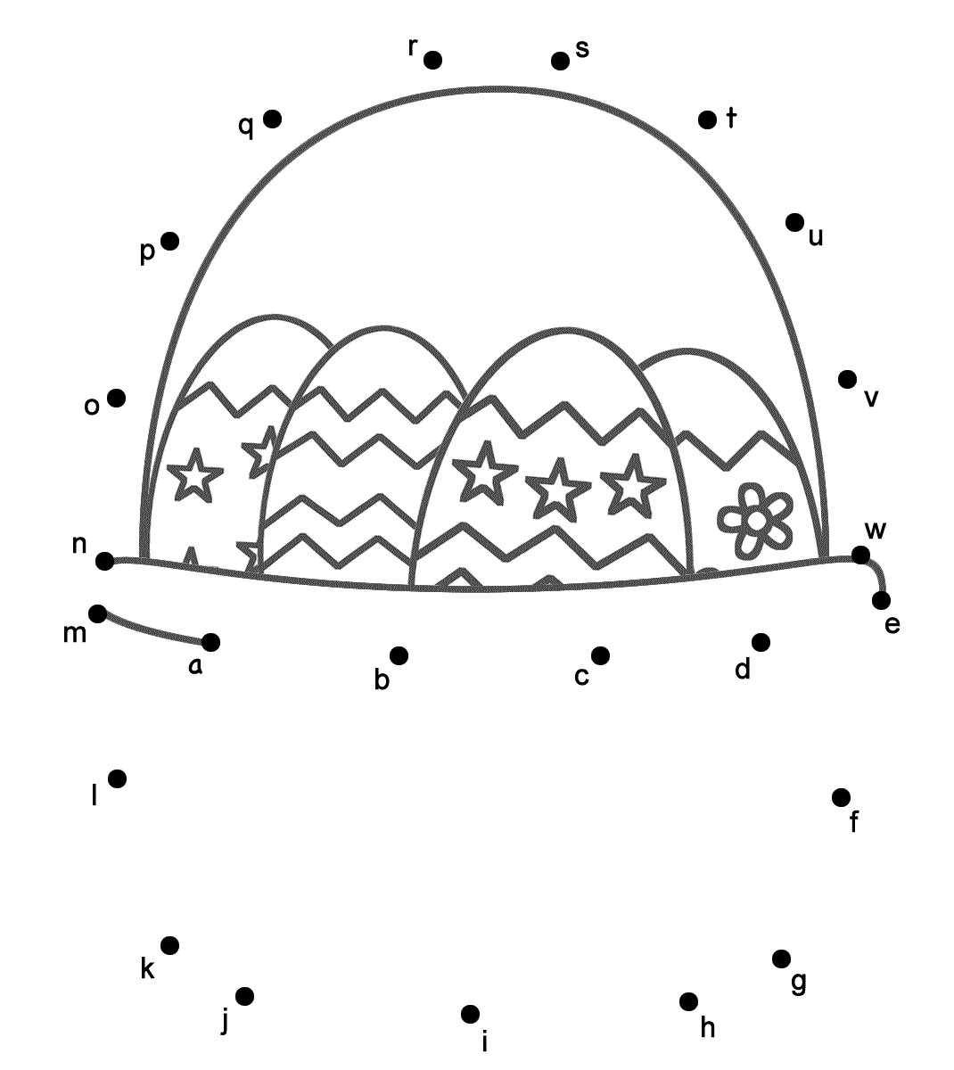 Easter Basket Connect The Dots By Lowercase Letters Easter