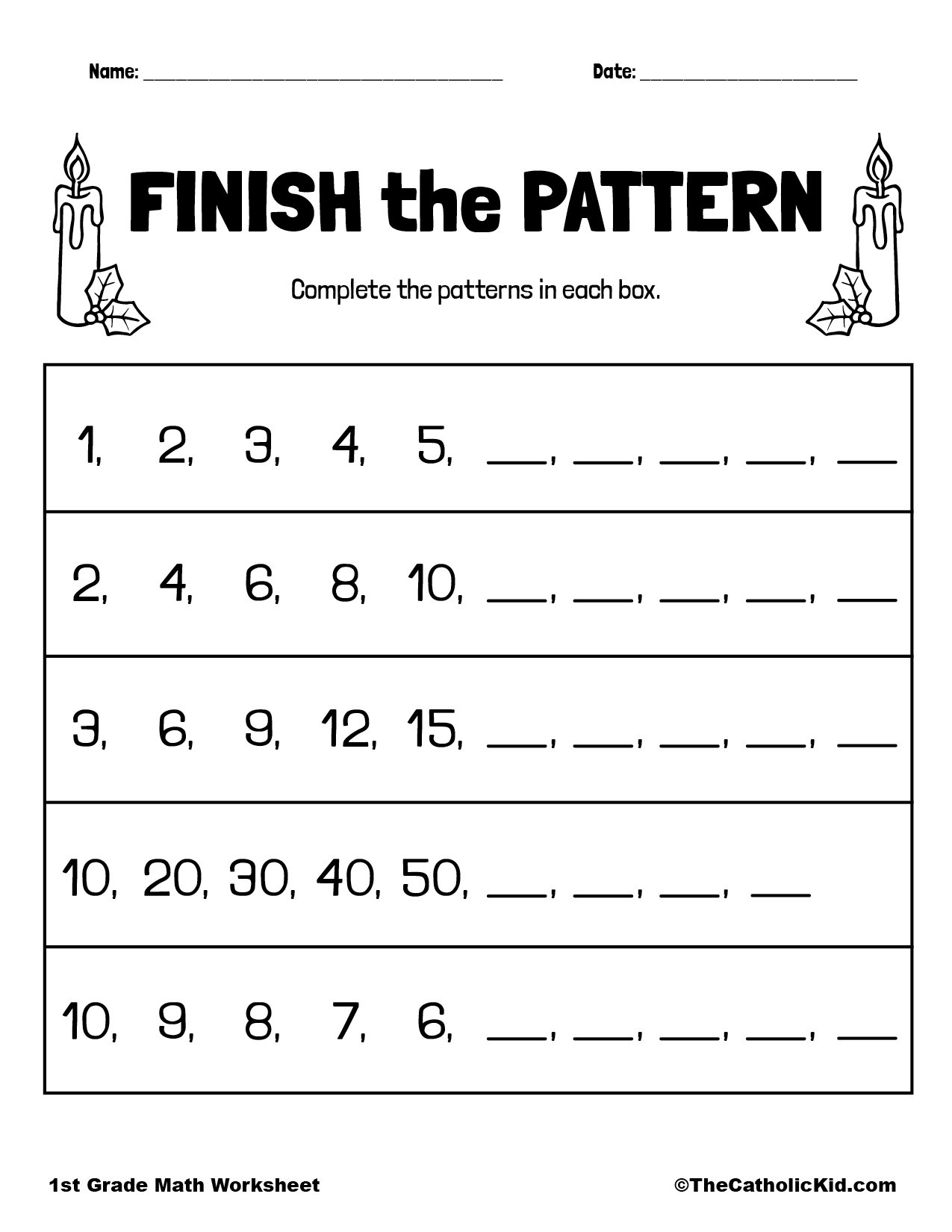 Finish The Pattern TheCatholicKid Finish The Pattern TheCatholicKid
