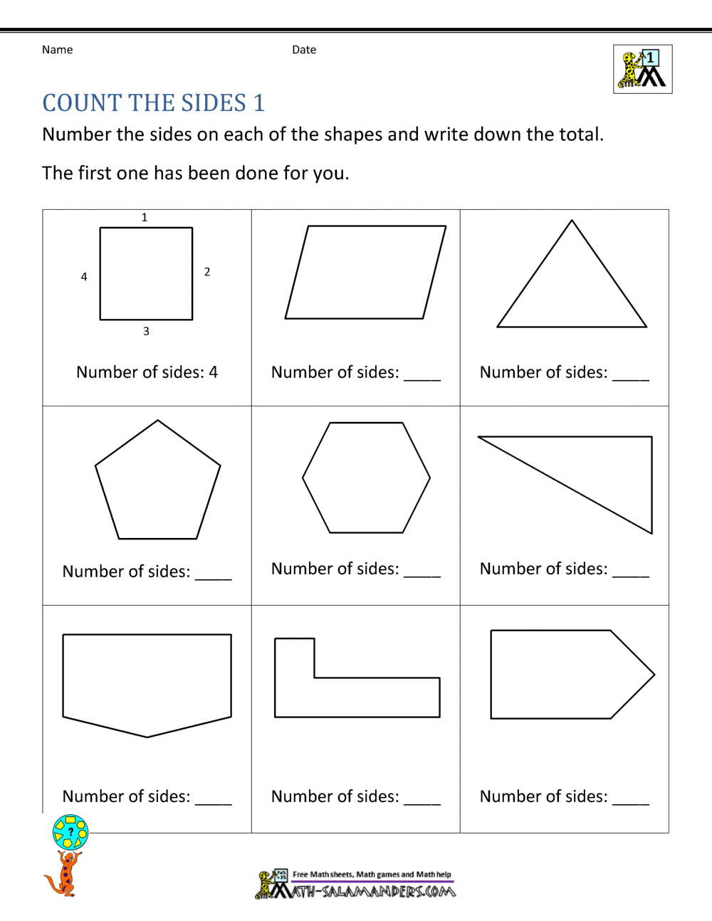 First Grade Geometry