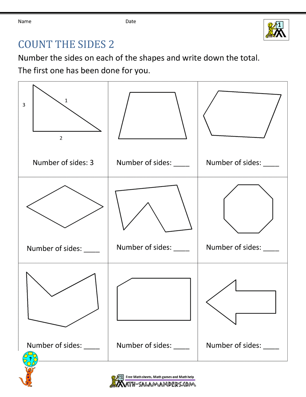 First Grade Geometry 1st Grade 3D Shapes Geometry Worksheets For Free ArgoPrep