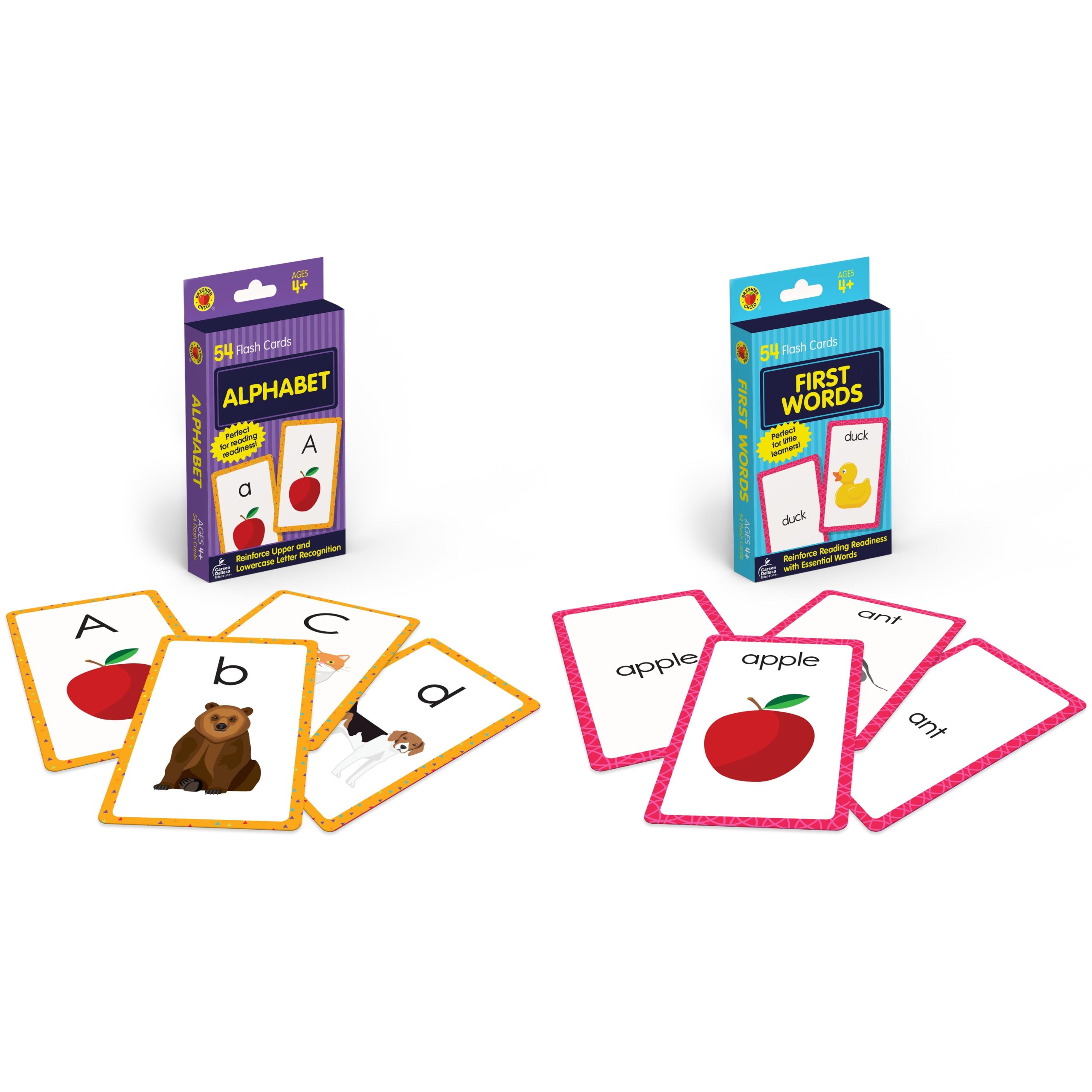 Flash Card Set Brighter Child Flash Cards First Words Flash Cards Other Brighter Child Flash Cards Alphabet Flash Cards Other Walmart