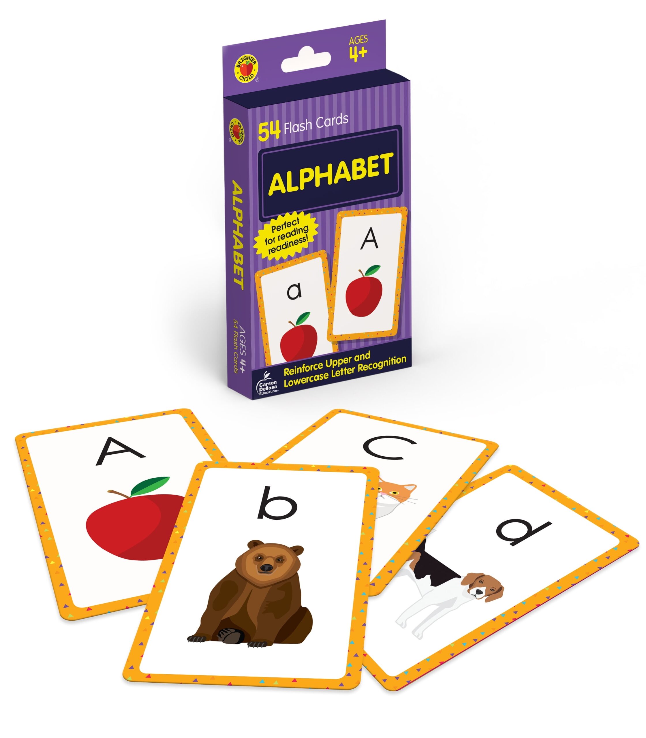 Flash Card Set Brighter Child Flash Cards First Words Flash Cards Other Brighter Child Flash Cards Alphabet Flash Cards Other Walmart