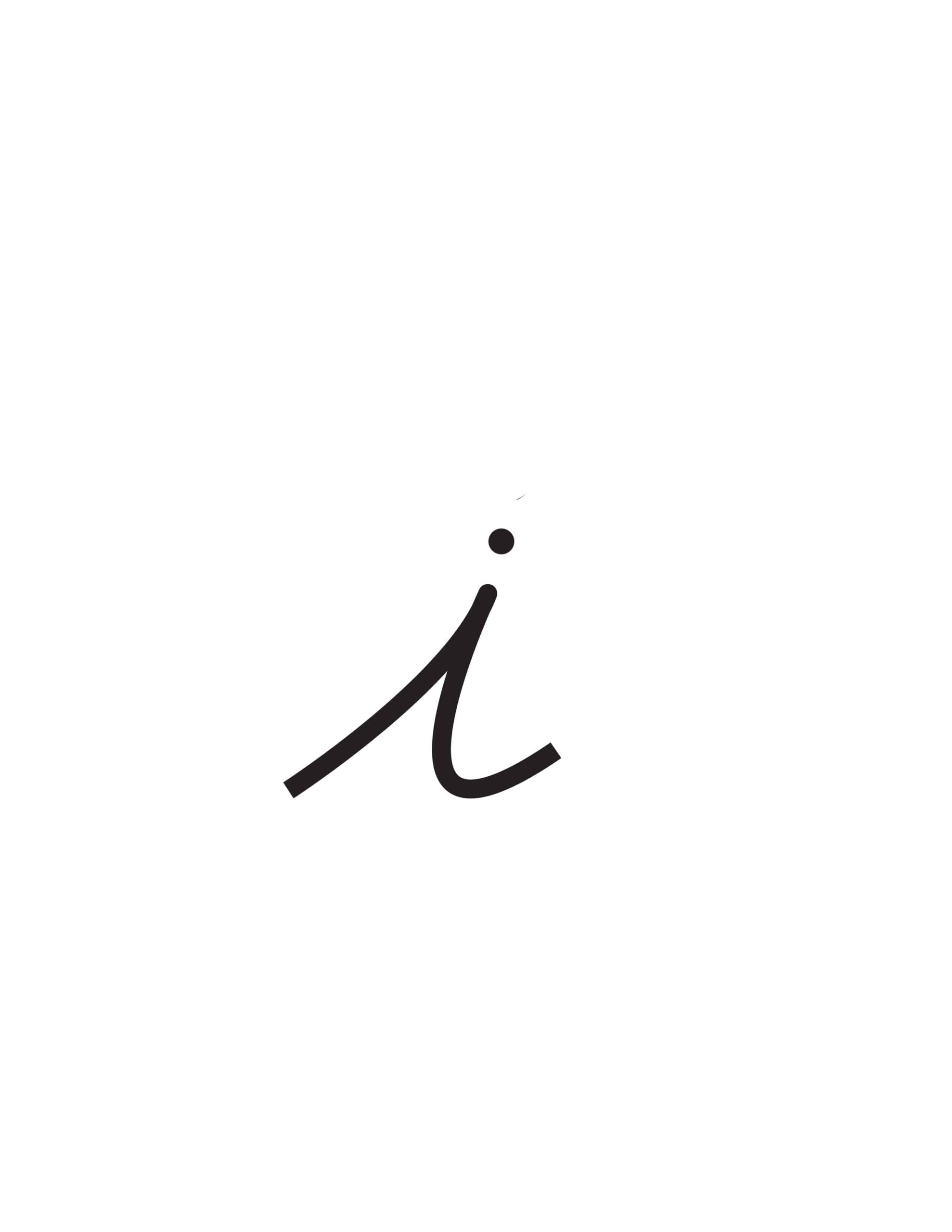 Free Cursive Letters Printable Lowercase I