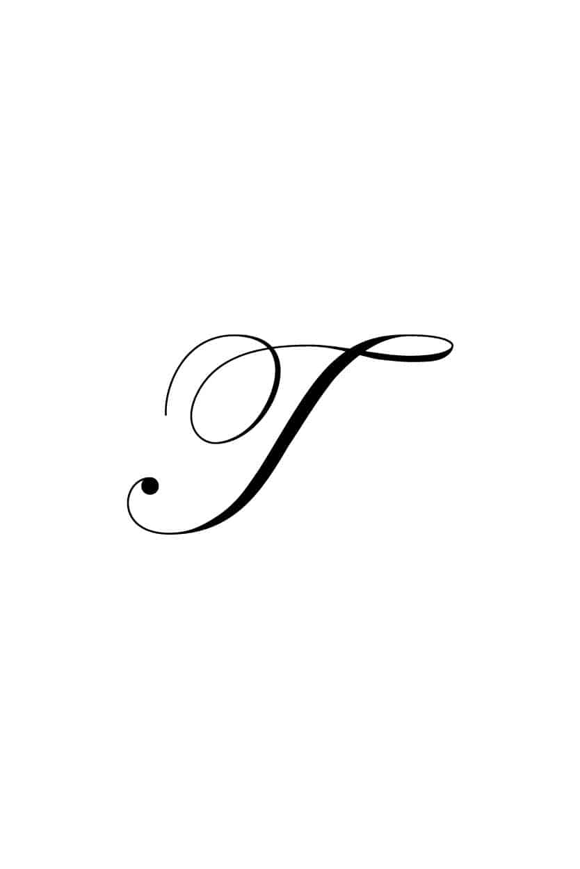 Cursive Wooden Letter T Large Or Small For Crafts And Decor Etsy