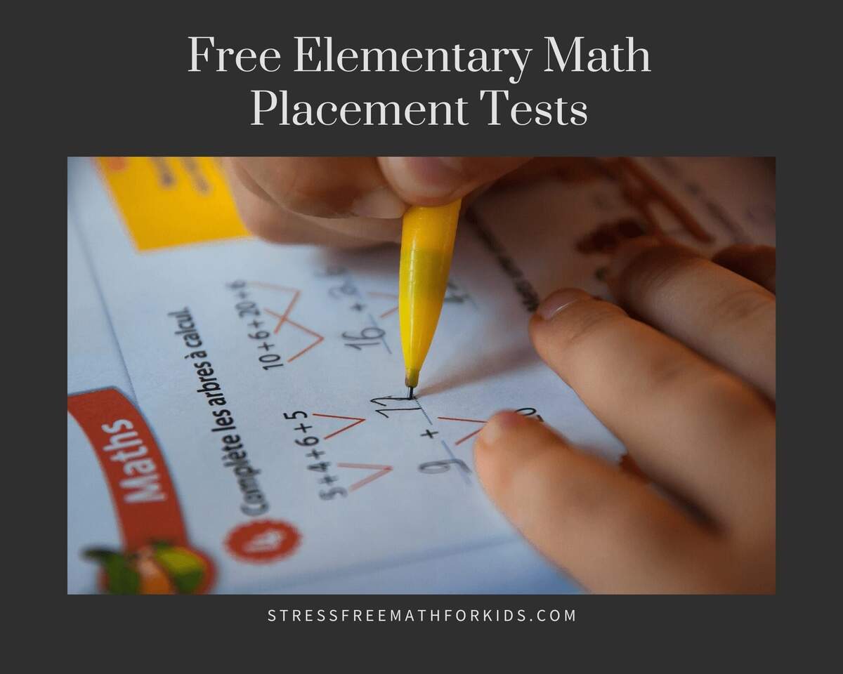 Free Elementary Math Placement Tests Stress Free Math For Kids 3rd Grade Beginning Of Year Math Assessment Classful