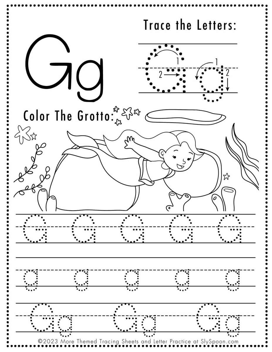 Letter G Worksheets 55 Free PDF Printables Daydream Into Reality
