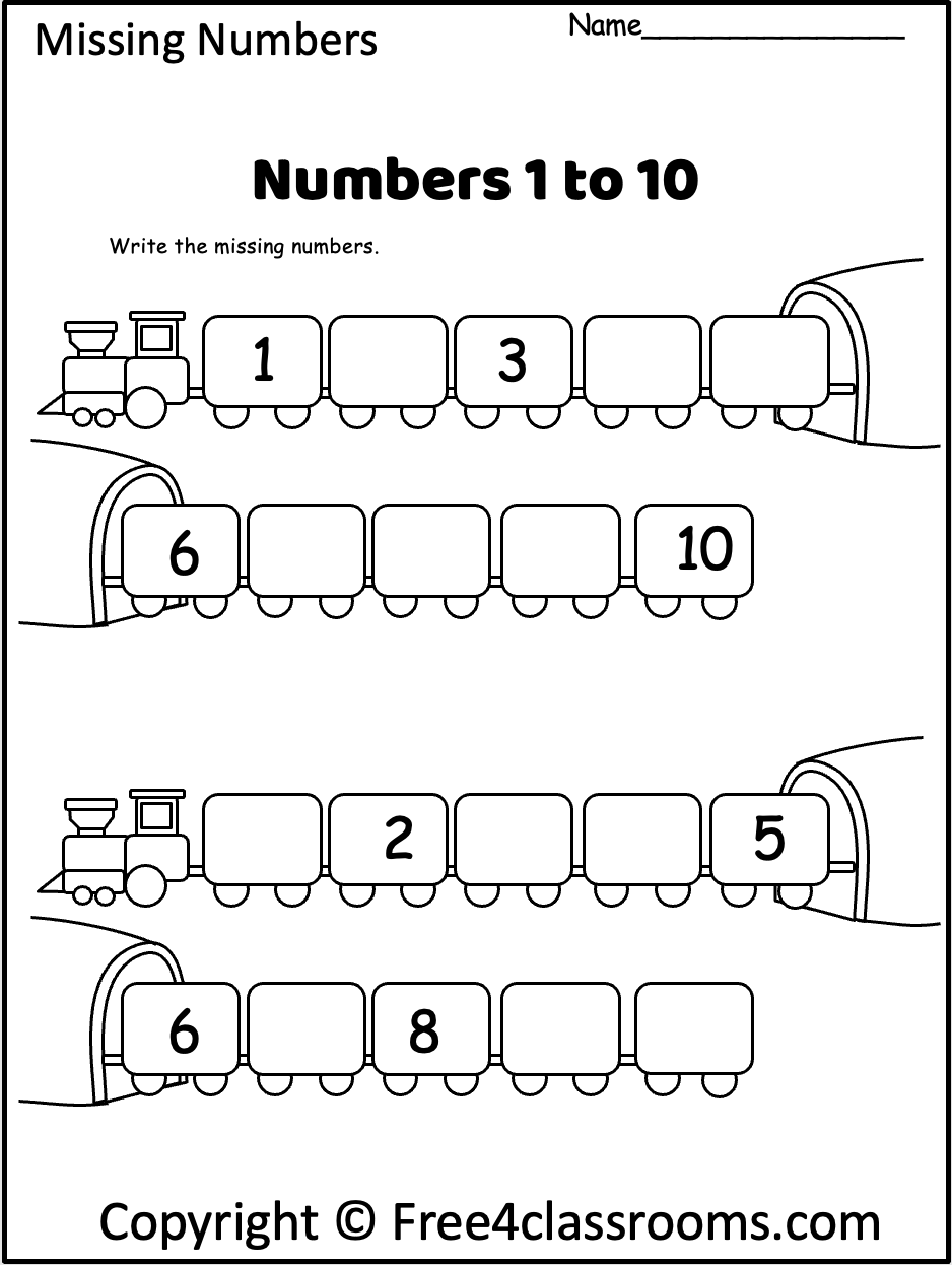 Ordering Numbers Worksheets Missing Numbers What Comes Before And After Number 1 10 1 20 1 50 1 100 Free Printables MegaWorkbook
