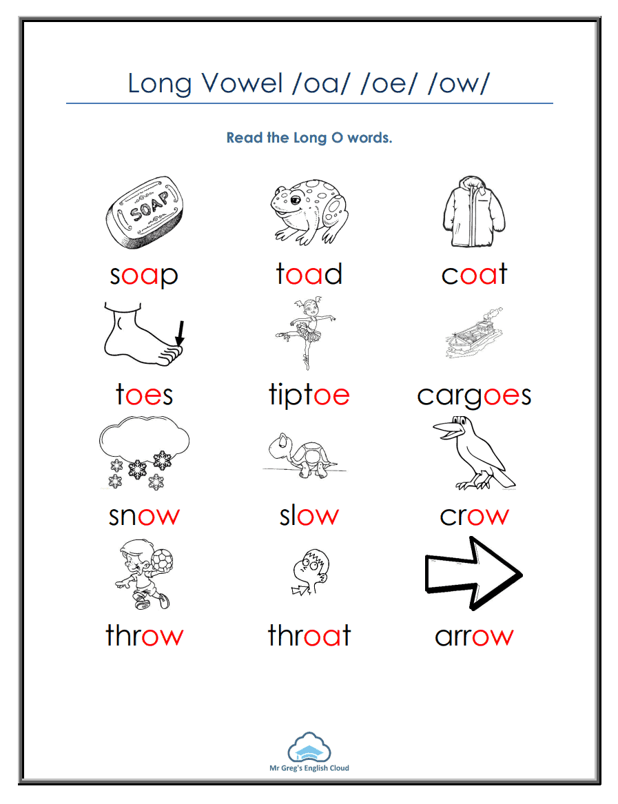 Free Oa Oe Ow Worksheet Download Free Oa Oe Ow Worksheet Png Images Free Worksheets On Clipart Library