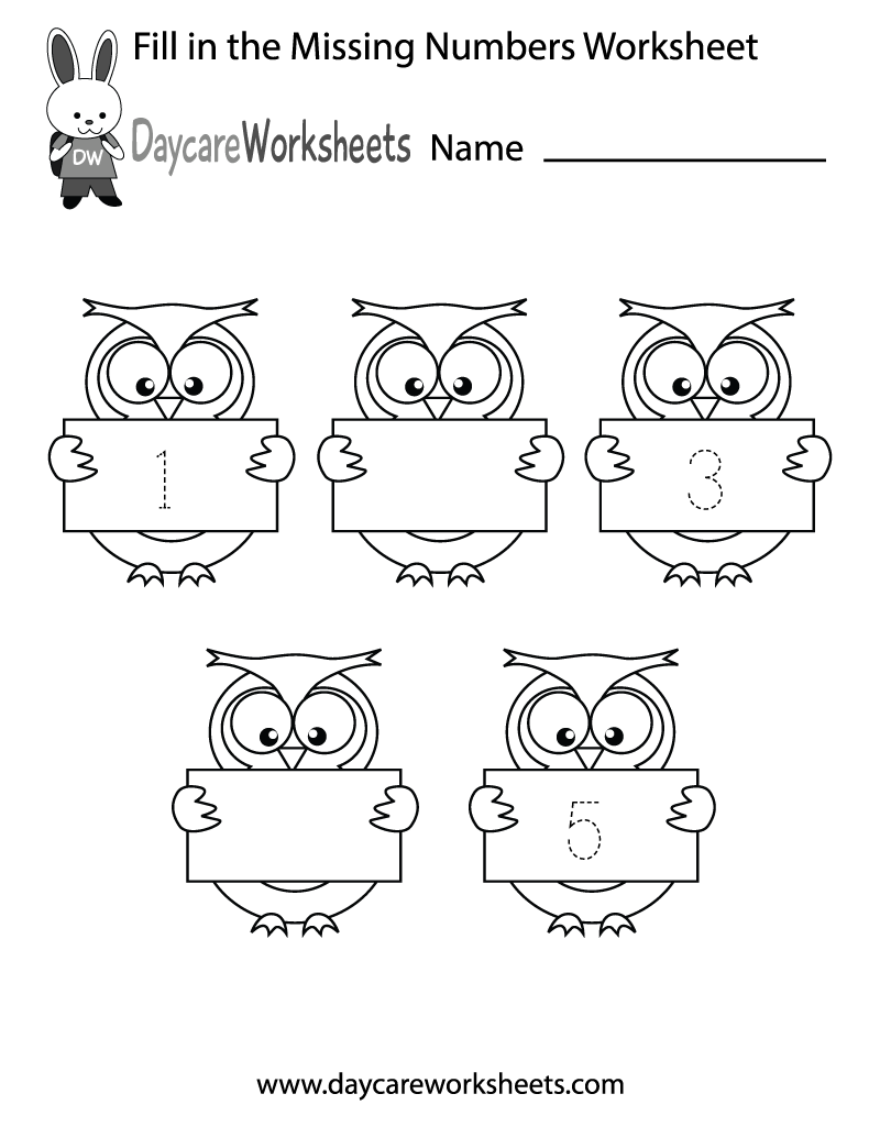 Free Printable Spaceship Missing Numbers Worksheet