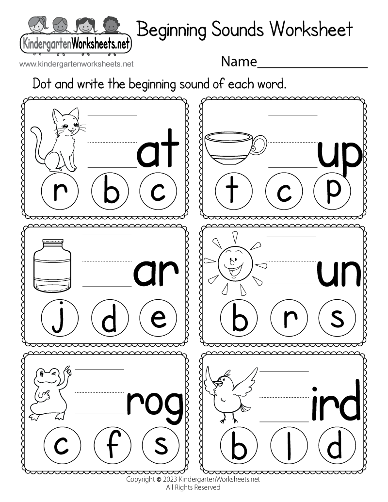 Customize 75 Kindergarten Beginning Sounds Worksheets Templates Online Canva