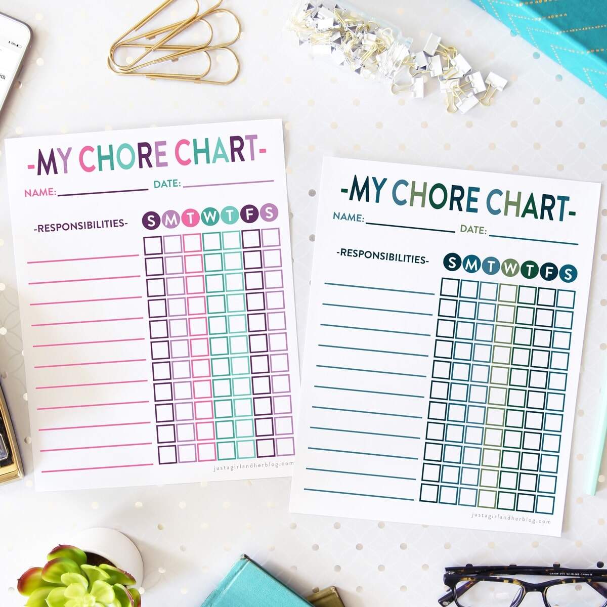 Free Printable Chore Charts To Help Kids Get Organized Free Printable Chore Charts To Help Kids Get Organized