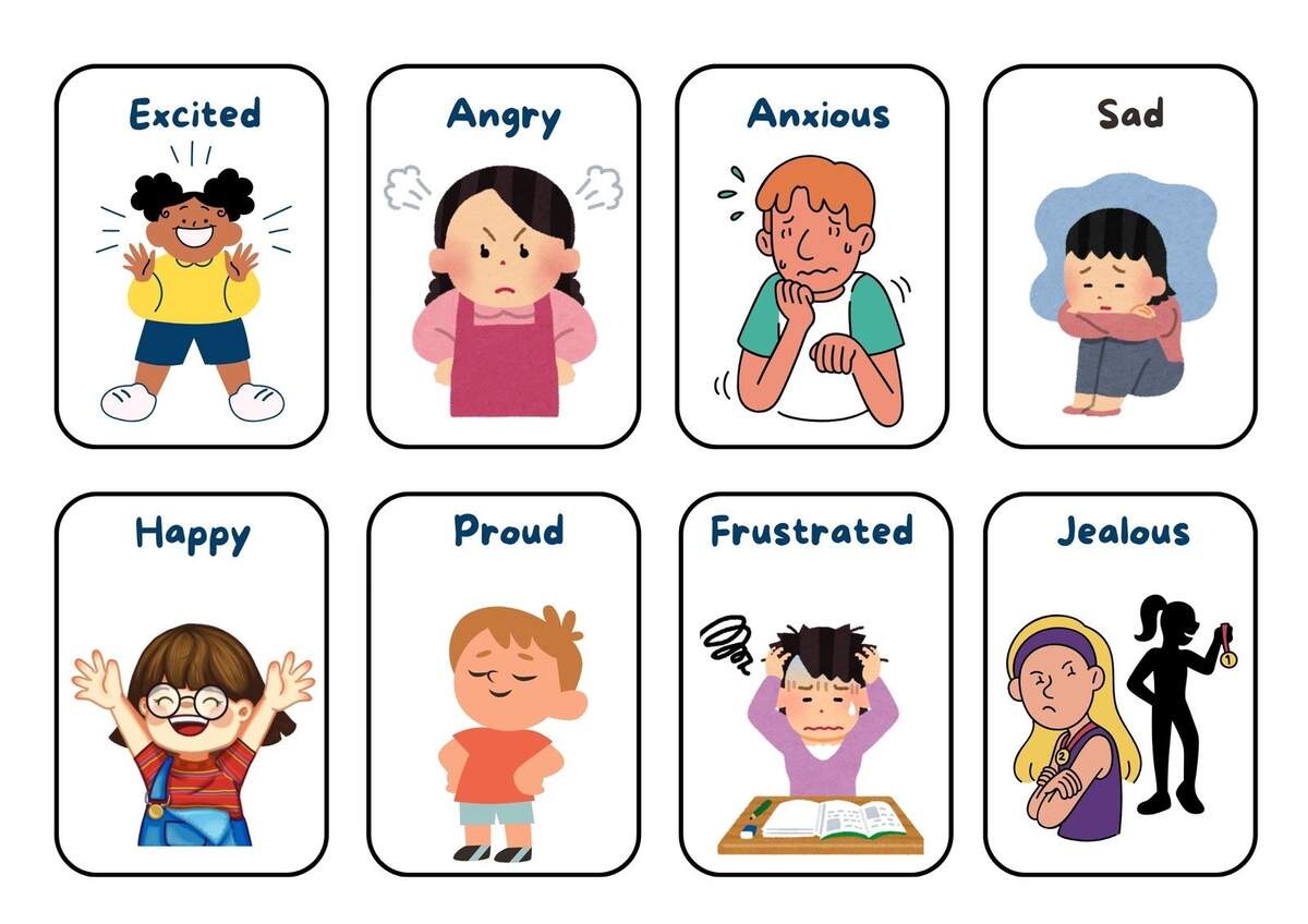 Emotions Flashcards Printable Feelings Flash Cards Kindergarten Preschool Morning Basket Homeschool Printables Diversity For Kids Etsy