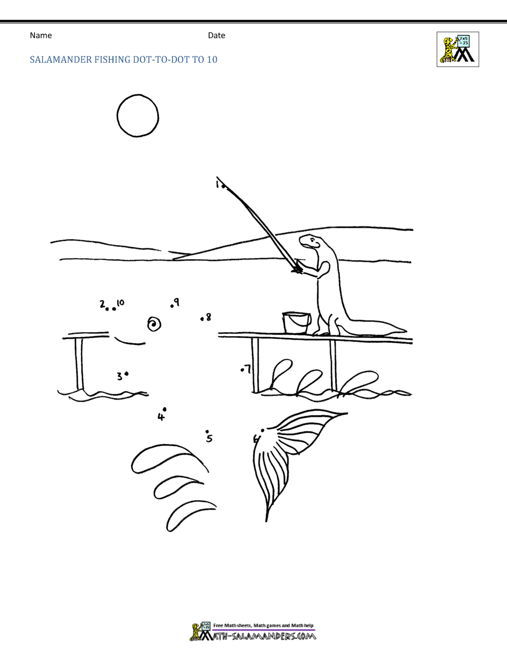 Free Printable Dot To Dot Up To 10 Free Printable Dot To Dot Up To 10