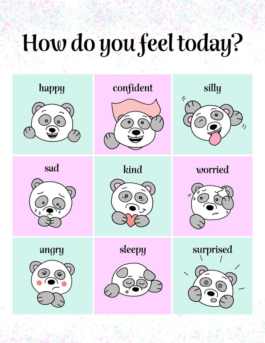 Free Printable Feelings Chart For Kids The Hollydog Blog