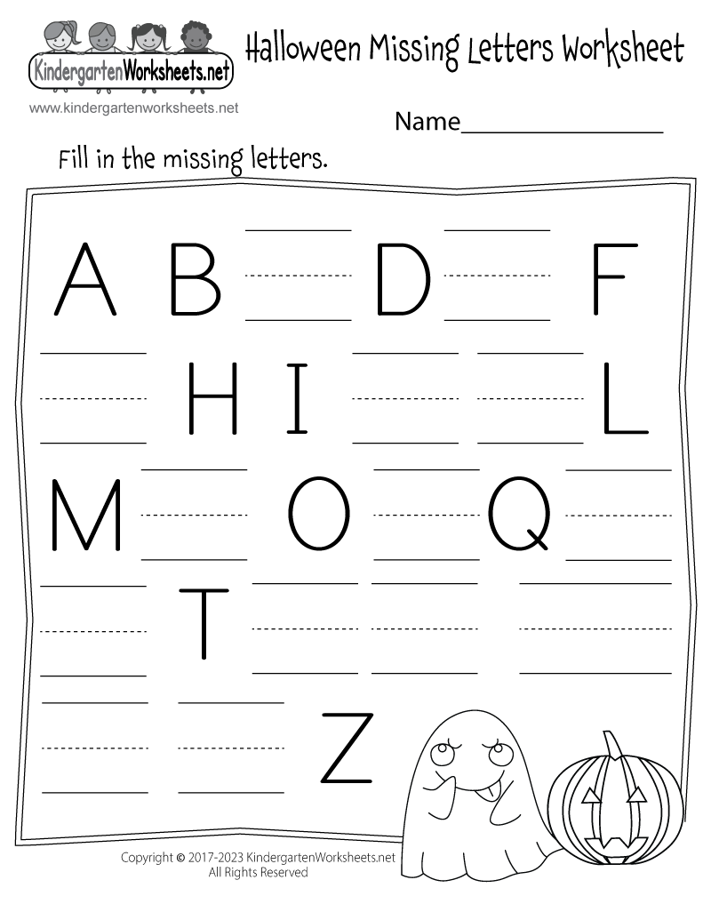 Missing Letters Worksheets Made By Teachers