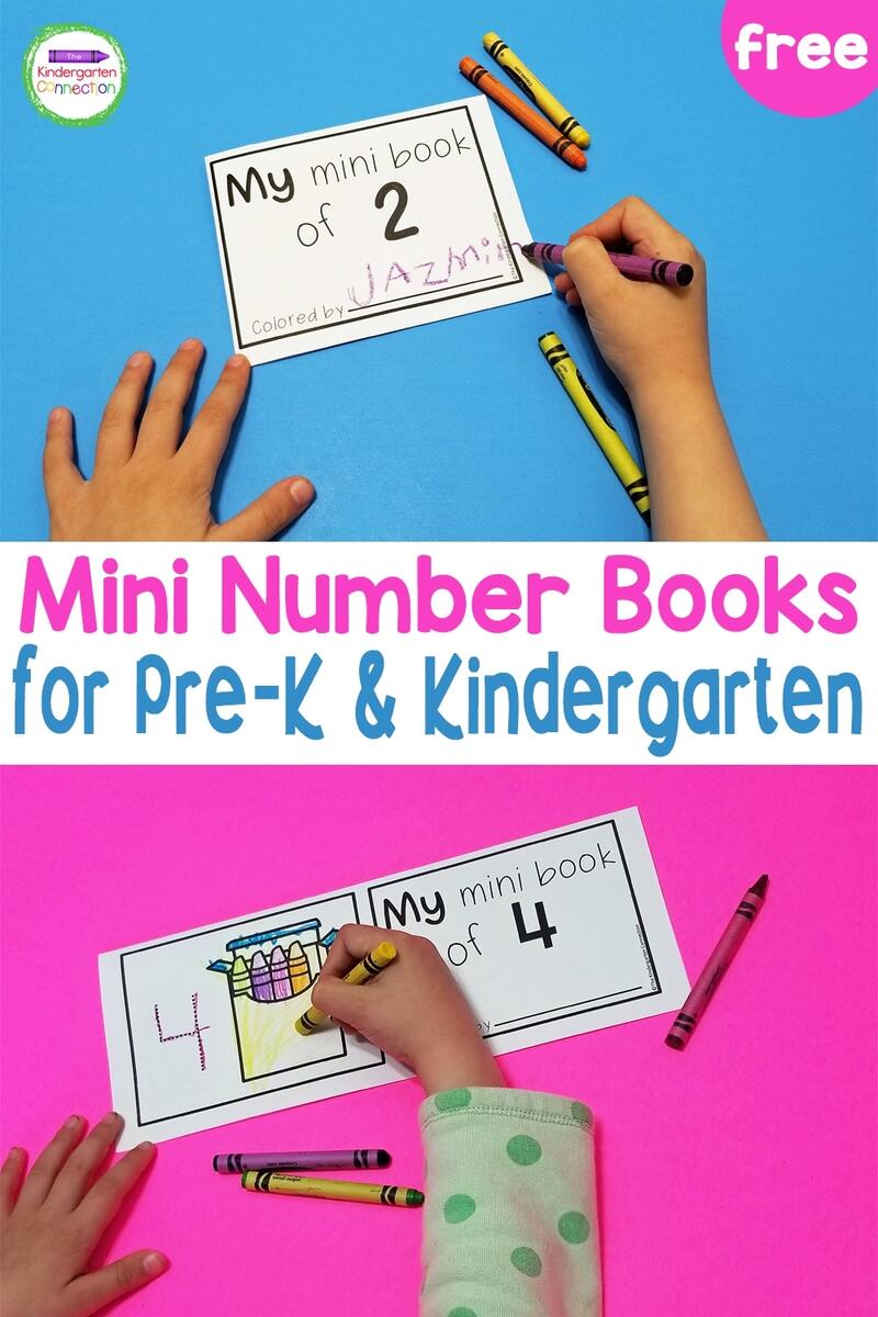 FREE Printable Number Mini Books For Pre K Kindergarten FREE Printable Number Mini Books For Pre K Kindergarten