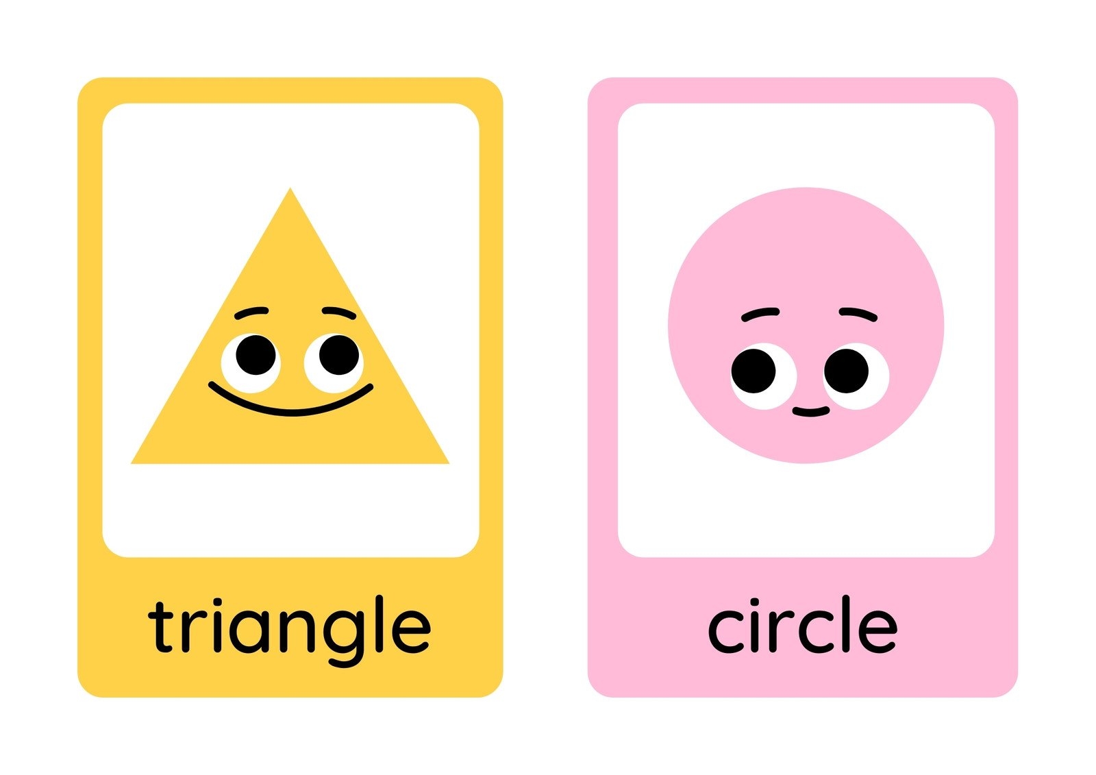 Free Printable Shapes Flashcards Templates Canva Printable Shapes Chart Home School Learning PDF File Etsy