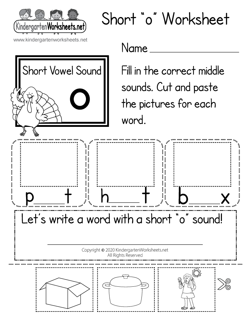 Free Printable Short O Worksheet Free Printable Short O Worksheet