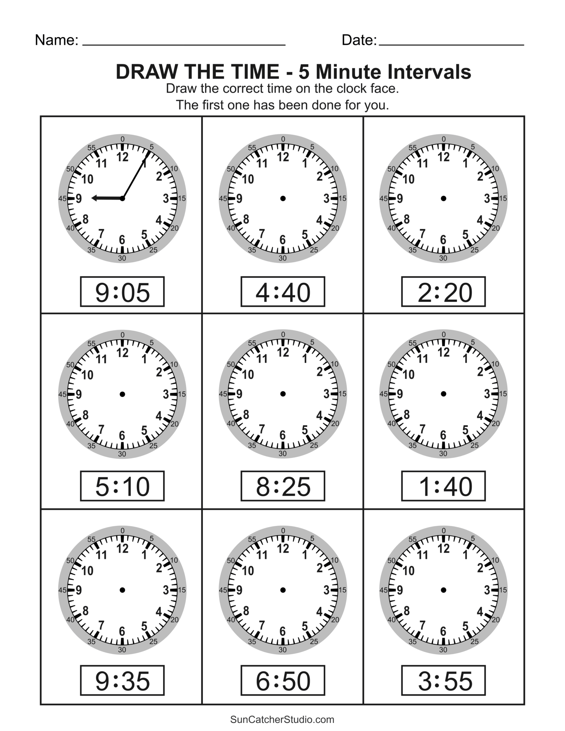 Telling Time Worksheets Pdf Downloads Math Champions
