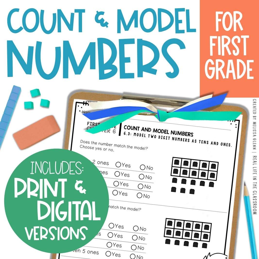 Go Math Chapter 6 Count Model Numbers First Grade Made By Teachers