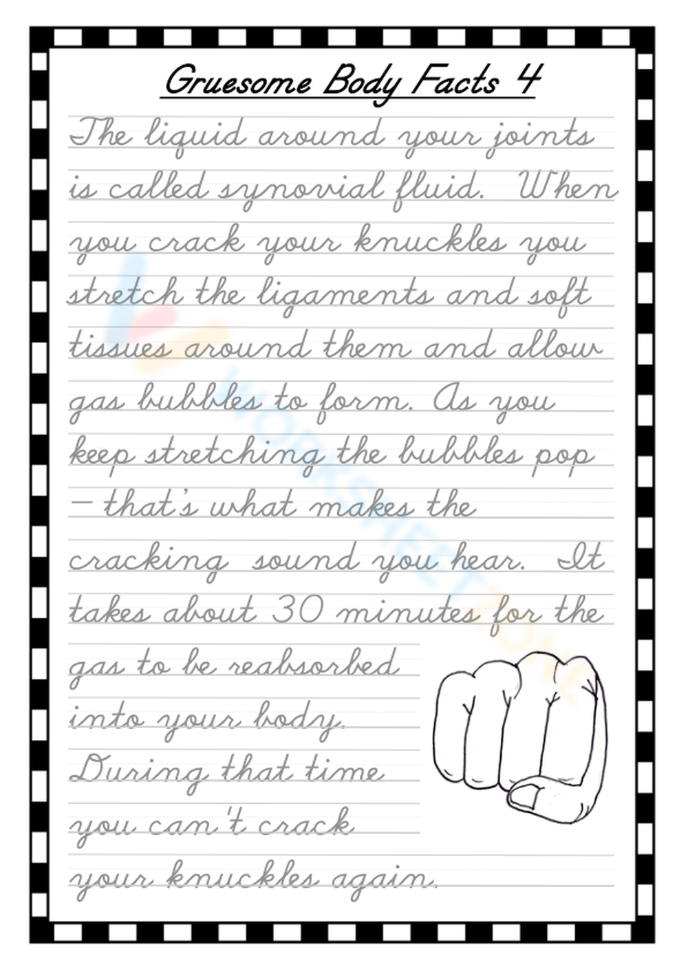Grade 4 Handwriting Worksheets Printable Grade 4 Improve Handwriting Worksheets Printable