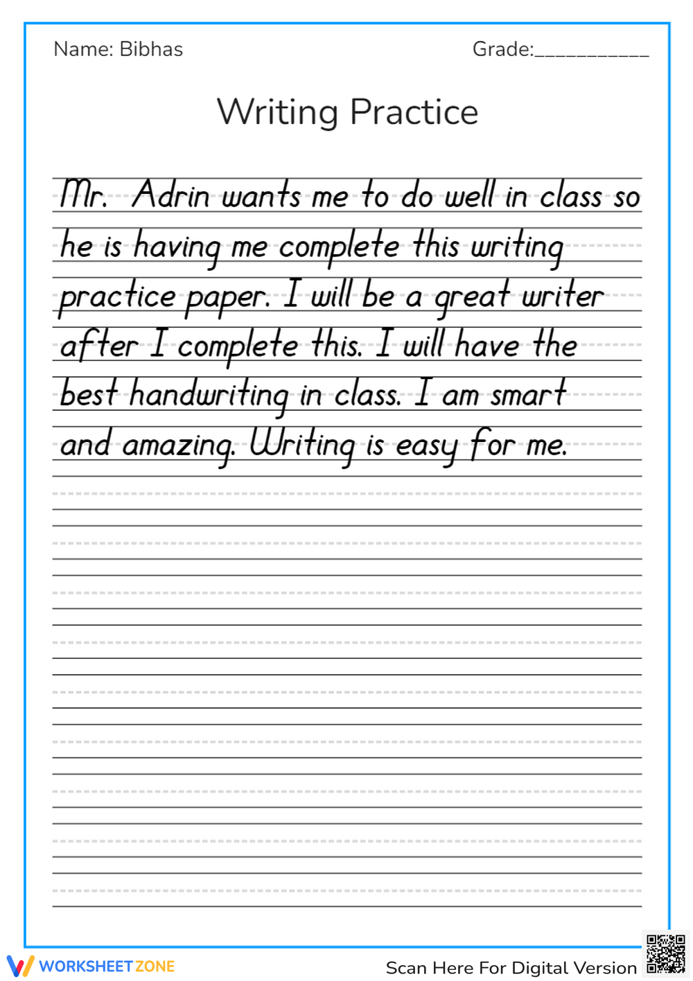 Grade 4 Improve Handwriting Worksheets Printable Grade 4 Improve Handwriting Worksheets Printable