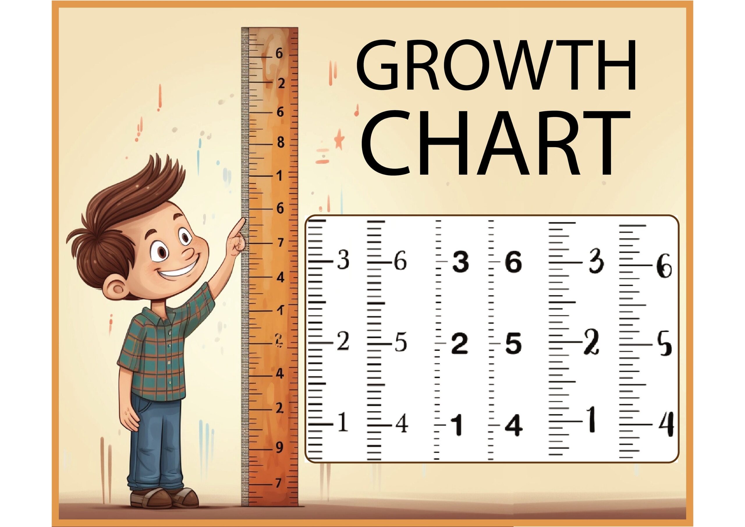 GROWTH CHART SVG Growth Ruler Svg Wall Ruler Svg Growth Chart Ruler Svg Files For Cricut Growth Ruler Clipart Instant Download Etsy