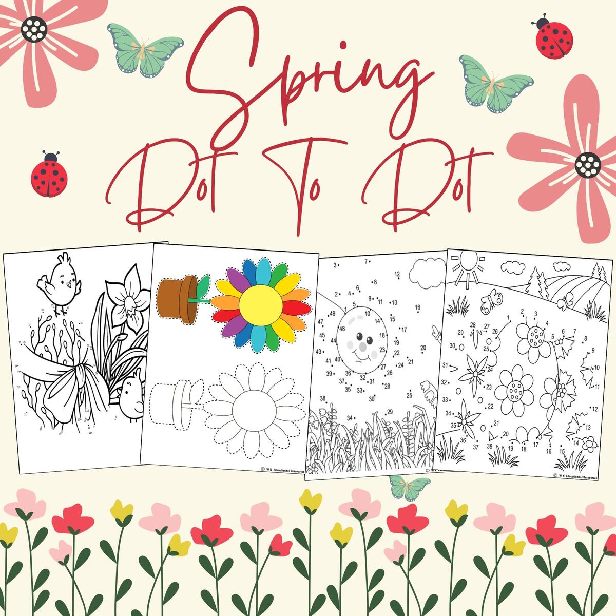 HALLOWEEN HOLIDAY Dot To Dot Coloring Page Skip Count By 1 2 3 Math Collection Made By Teachers