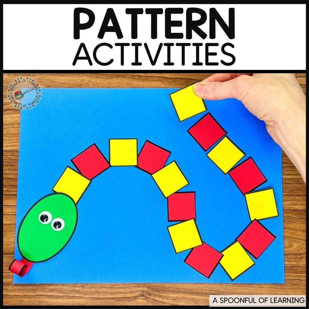 Hands On Pattern Activities For Kindergarten A Spoonful Of Learning