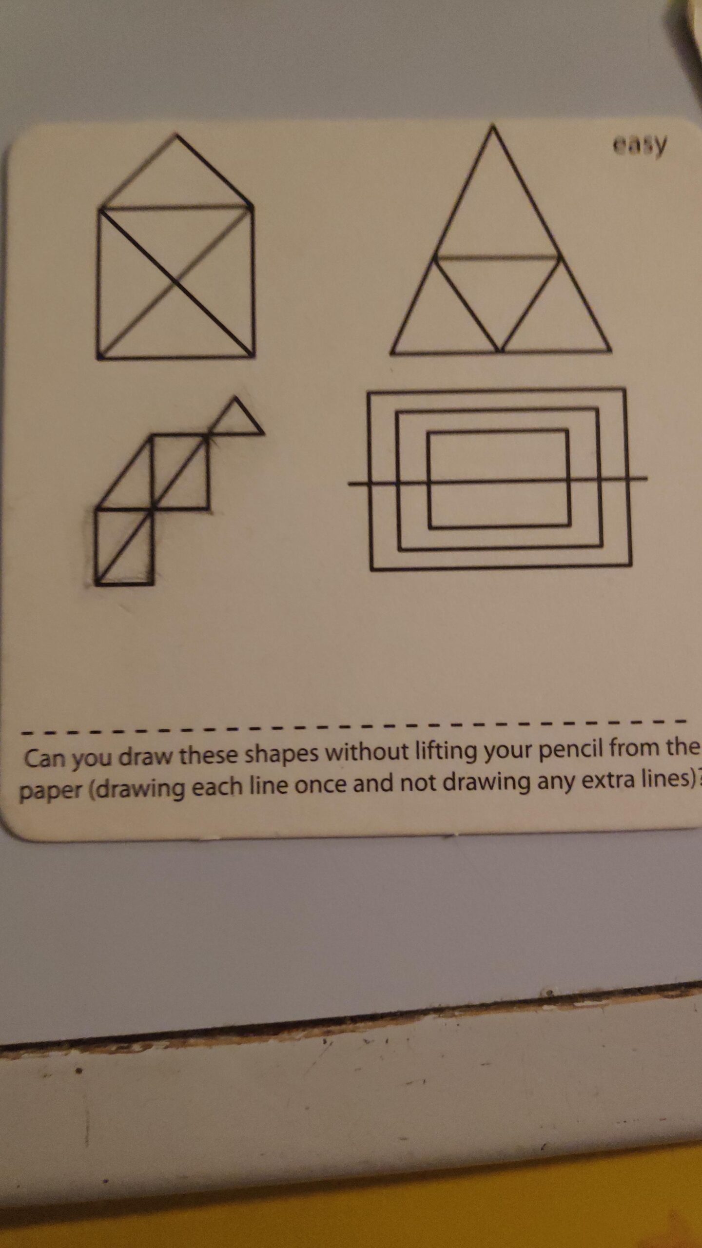 Have Been Stuck At This easy Draw Without Lifting The Pencil Is It Actually Inpossible Or Do You Have A Solution R puzzles