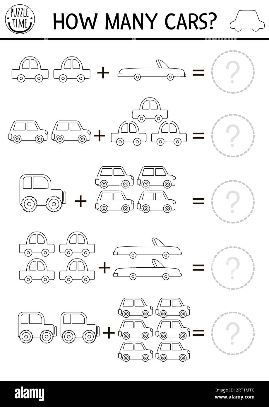 How Many Cars Black And White Game Transportation Math Addition Activity For Preschool Children Line Transport Printable Counting Worksheet Or Color Stock Vector Image Art Alamy How Many Cars Black And White Game Transportation Math Addition Activity For Preschool Children Line Transport Printable Counting Worksheet Or Color Stock Vector Image Art Alamy