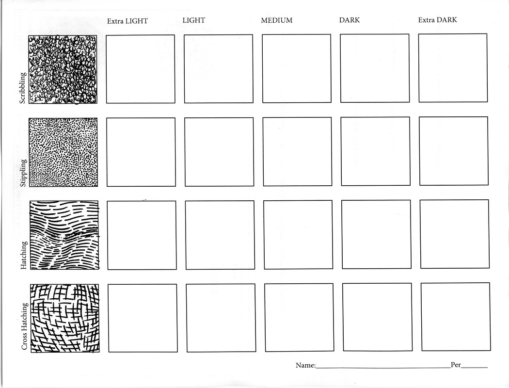 Ink Value Drawing Worksheet Two Art With Ross