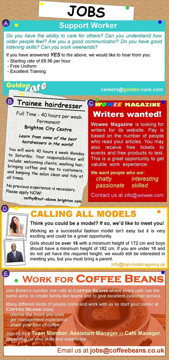 Job Adverts LearnEnglish Teens